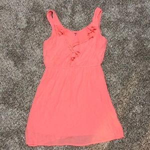 Peach tank casual dress